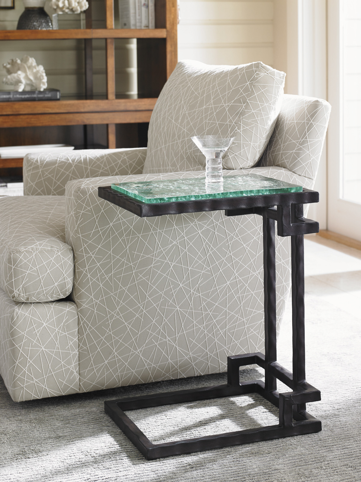 Hermes Reef Glass Top Martini Table - image 1