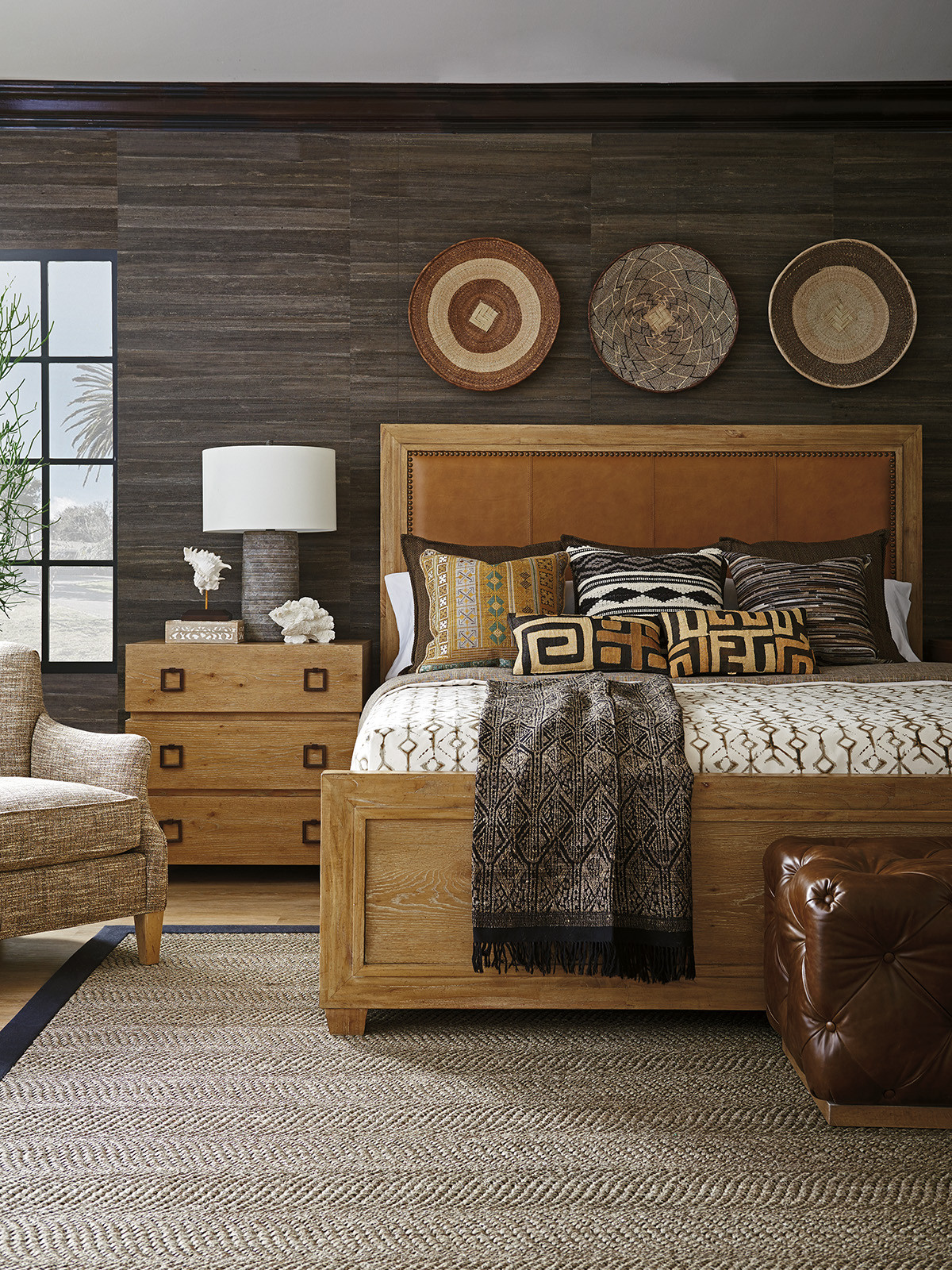Antilles Upholstered Panel Bed - image 2
