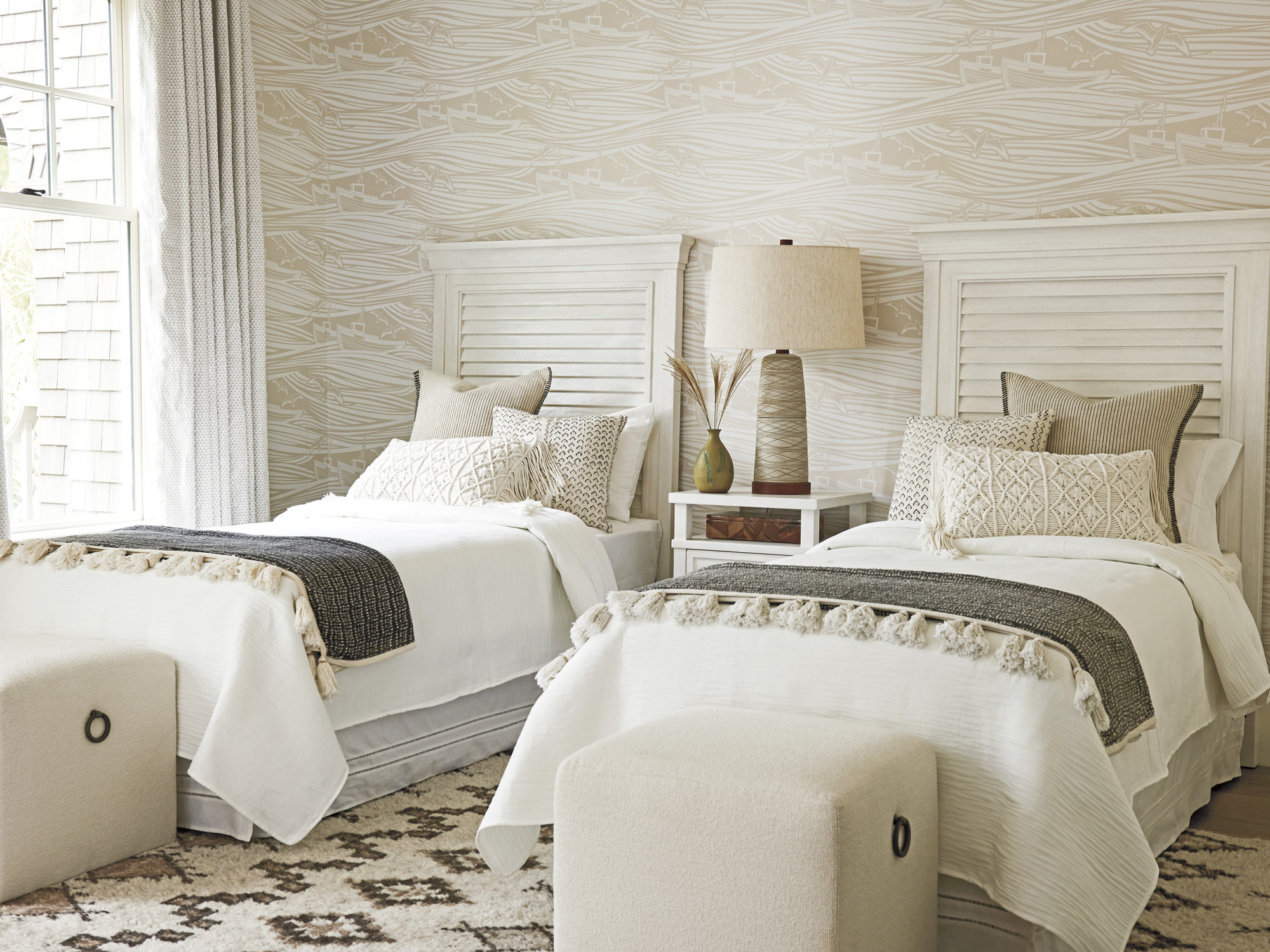 Royal Palm Louvered Headboard Twin - image 1