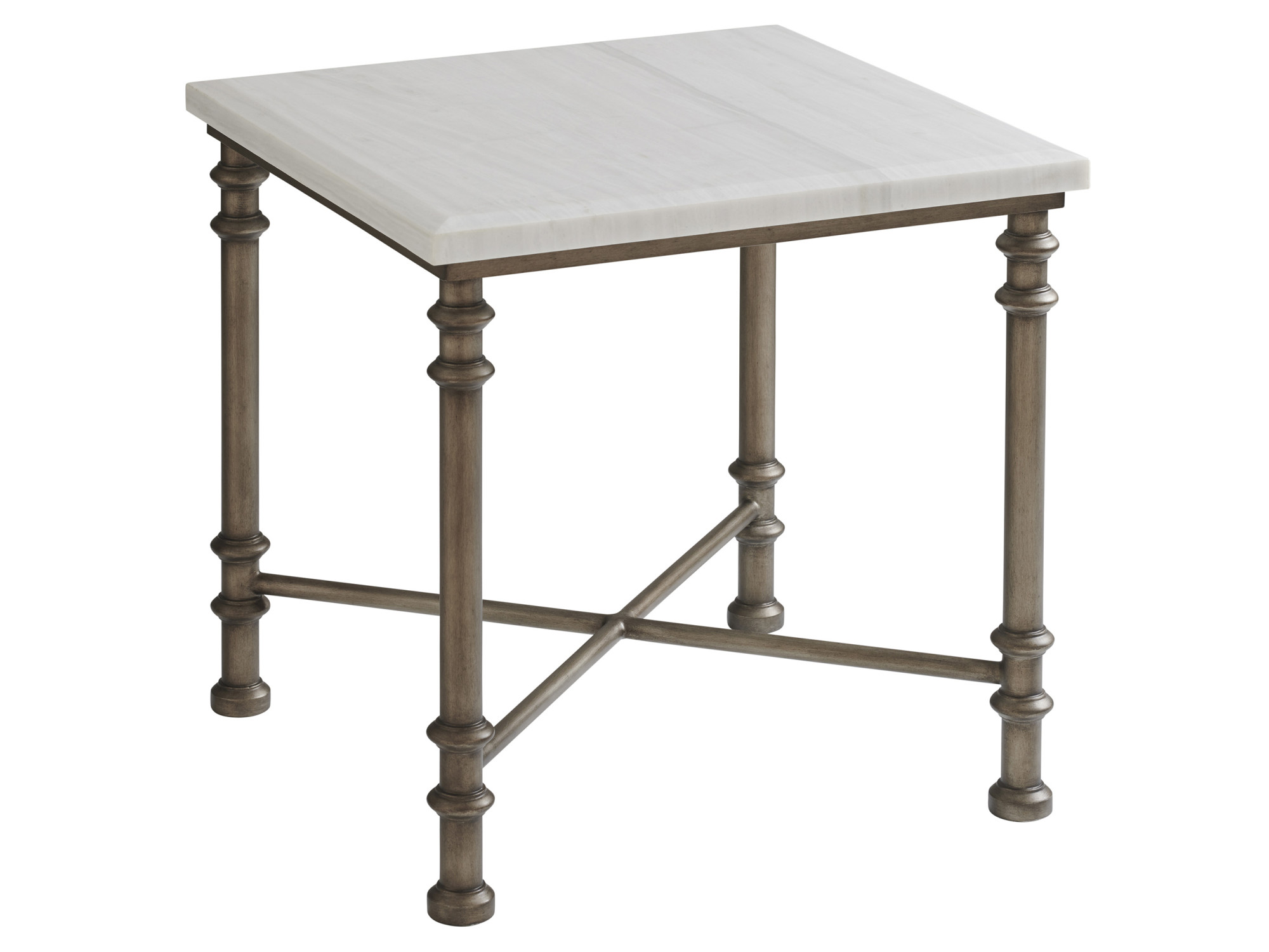 Flagler Square Marble Top End Table - main image