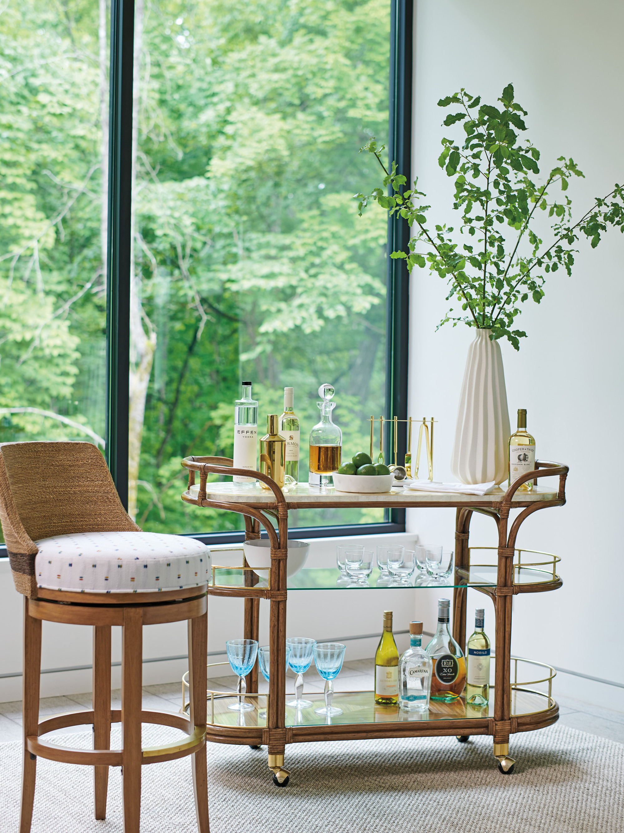 Kipton Woven Bar Stool - image 1