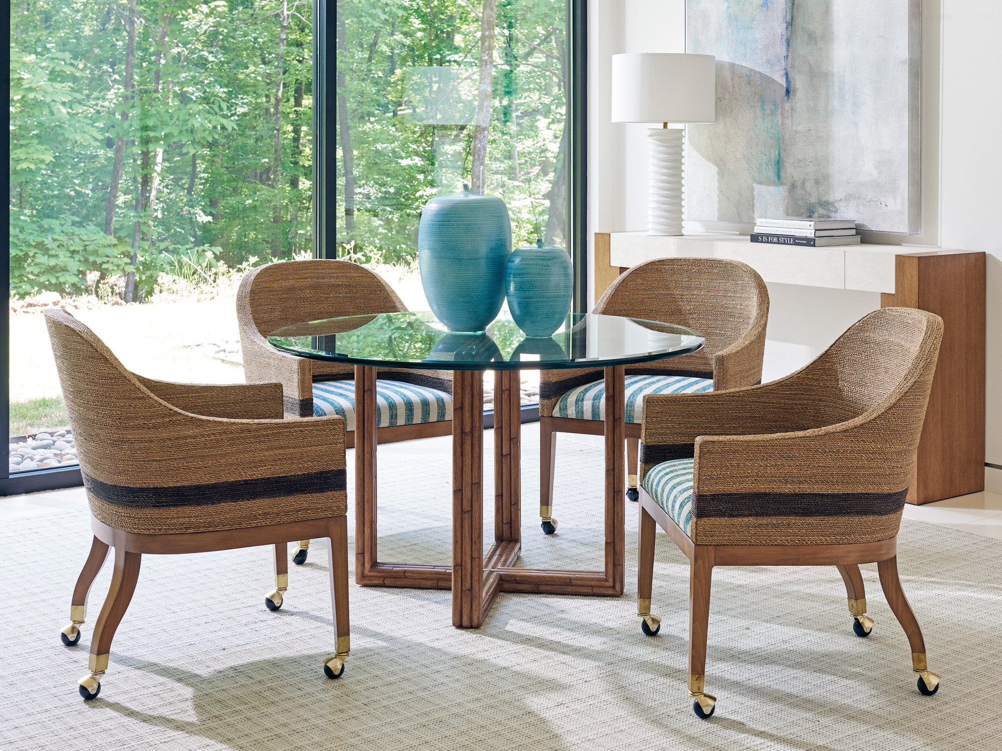 Sheridan Glass Top Dining Table - image 3