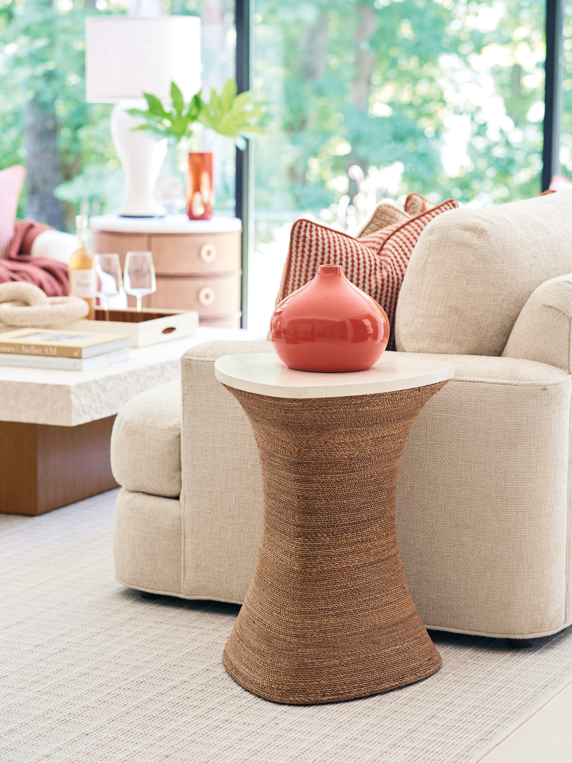 Haley Woven Accent Table - image 1
