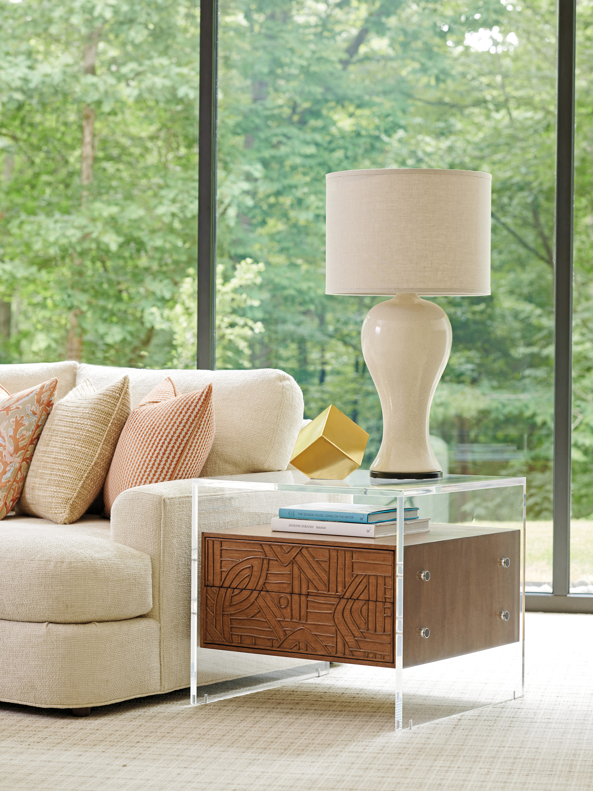 Arden Acrylic Lamp Table - image 1