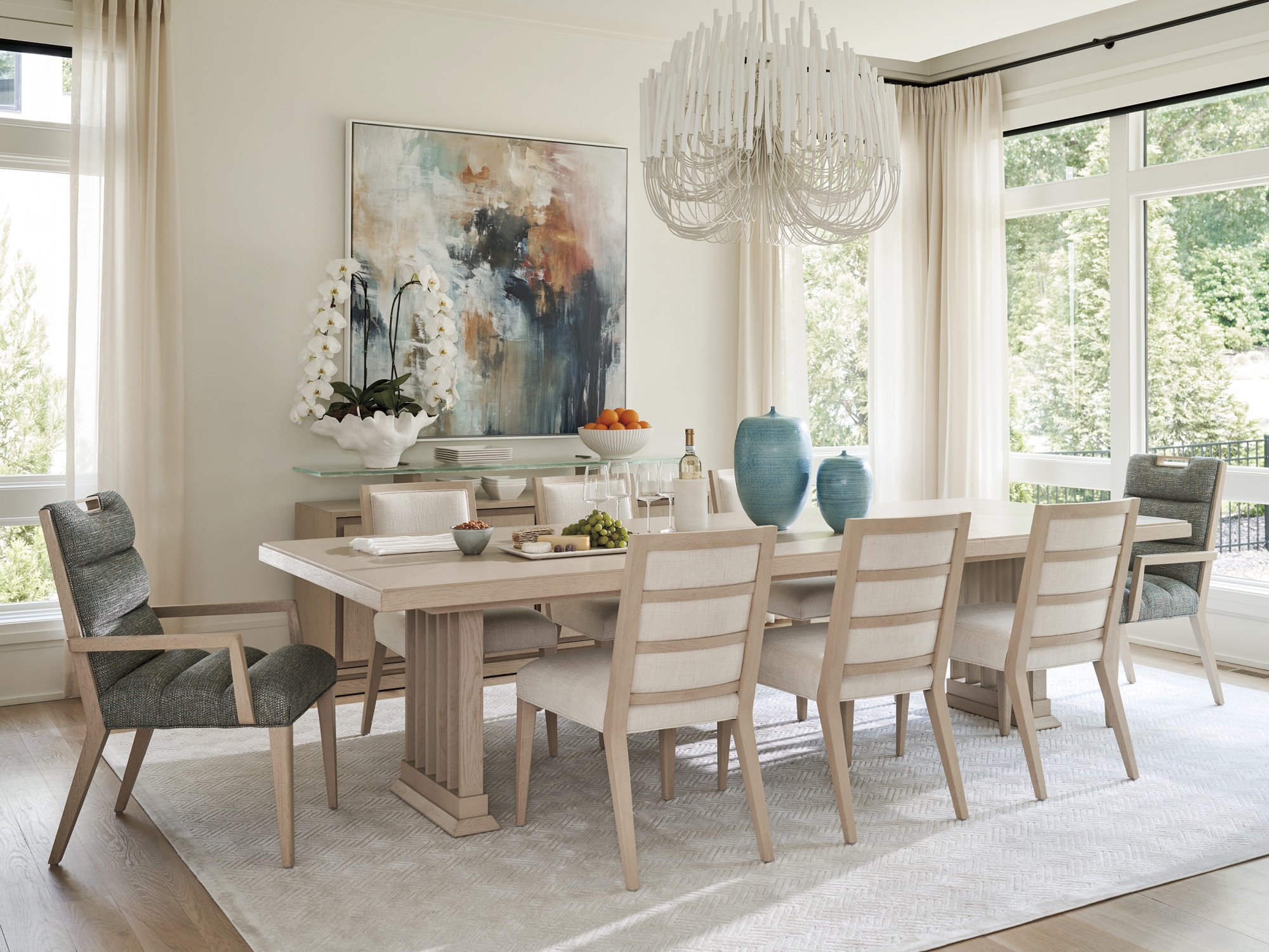 Aiden Channeled Upholstered Arm Chair - image 3