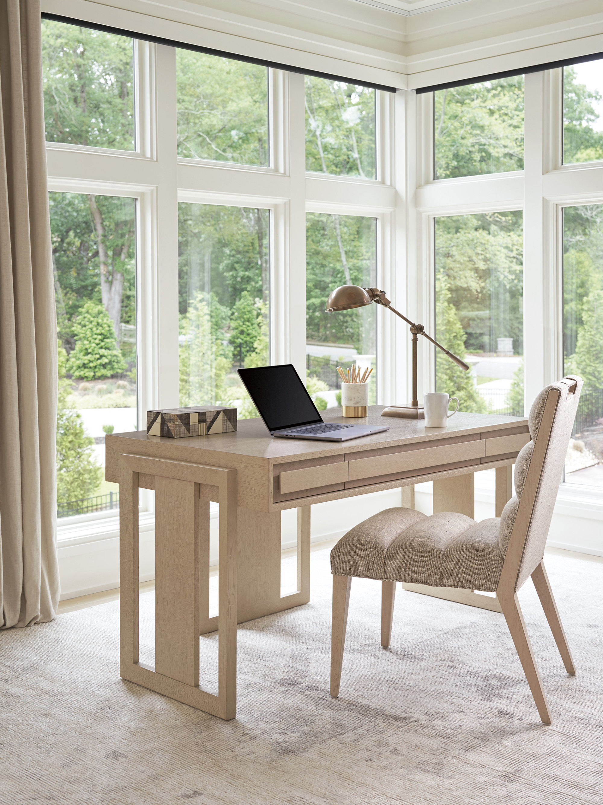 Aiden Channeled Upholstered Side Chair - image 2