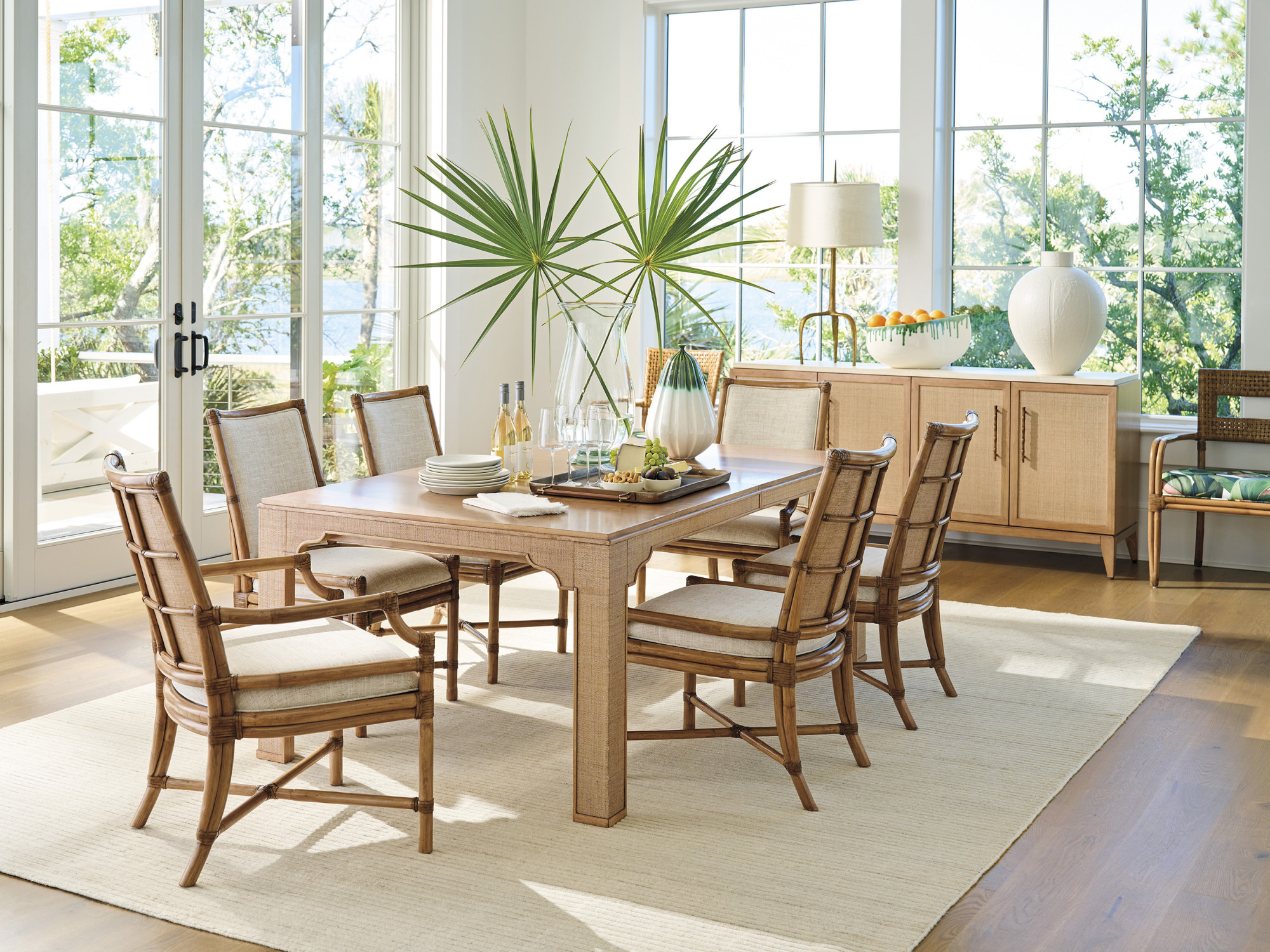 Oceanside Rattan Arm Chair - image 1
