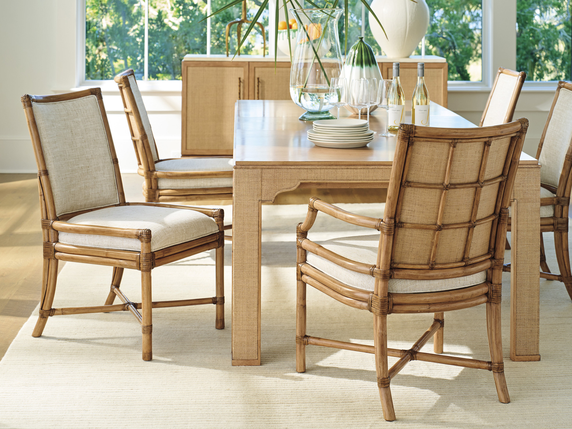 Oceanside Rattan Side Chair - image 1