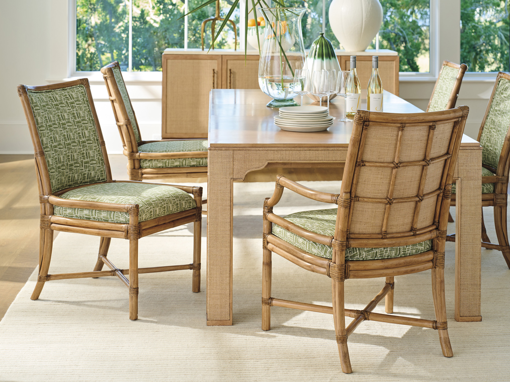 Oceanside Rattan Side Chair - image 1