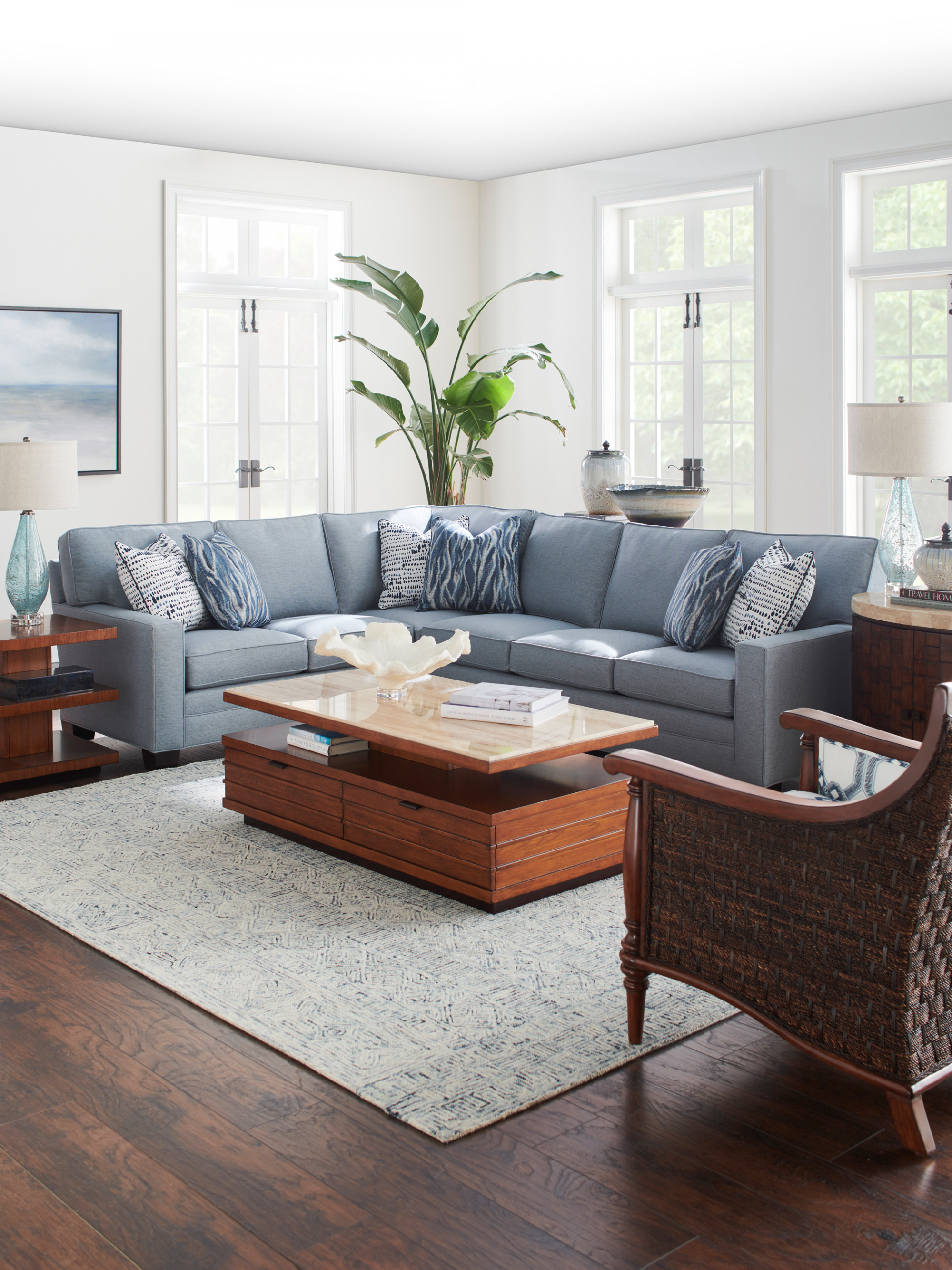 Solstice Cocktail Table With Stone Top - image 3