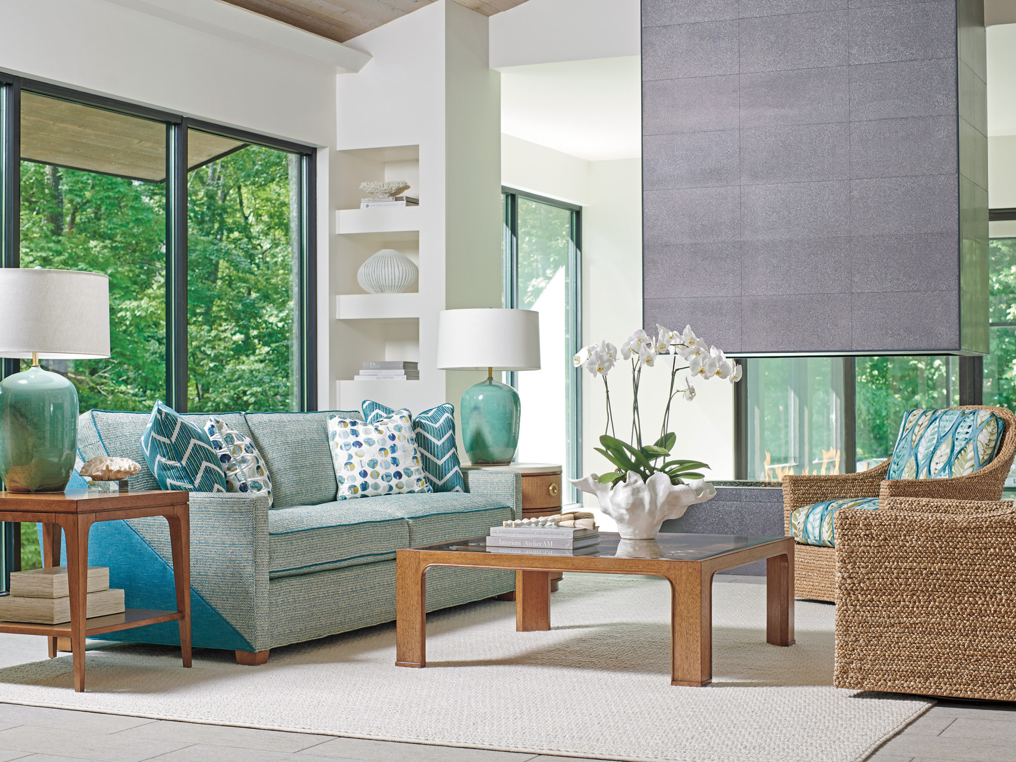 Redford Square Rattan Cocktail Table - image 2