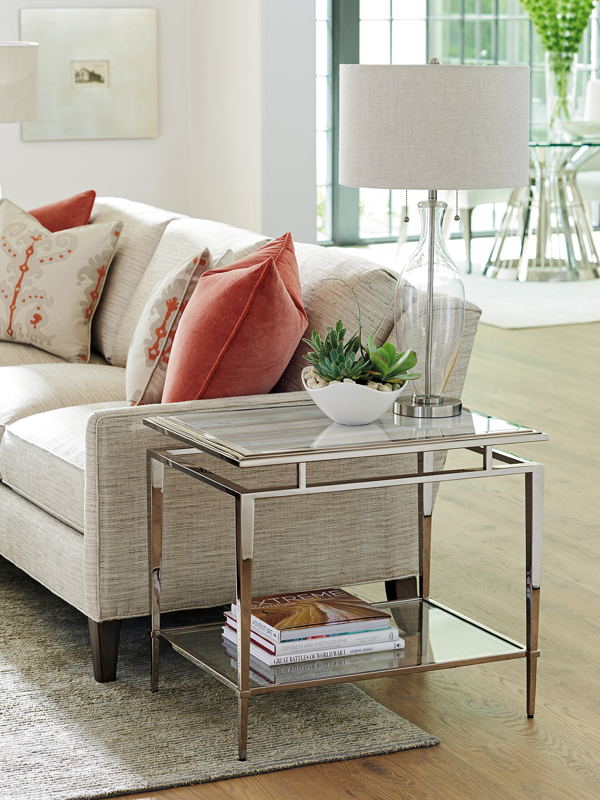 Athene Stainless End Table - image 1