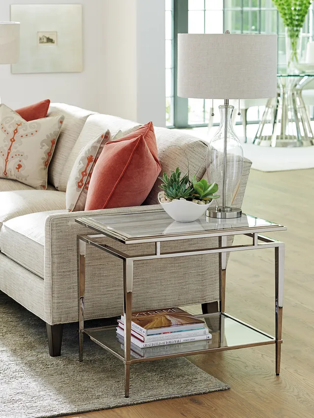 Athene Stainless End Table - Alternative View