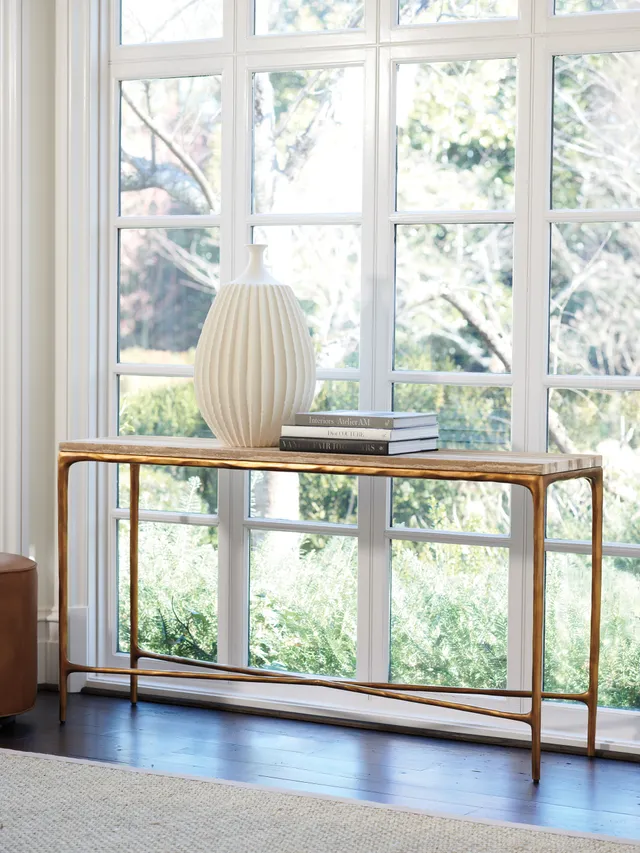Menlo Park Console With Stone Top - Alternative View