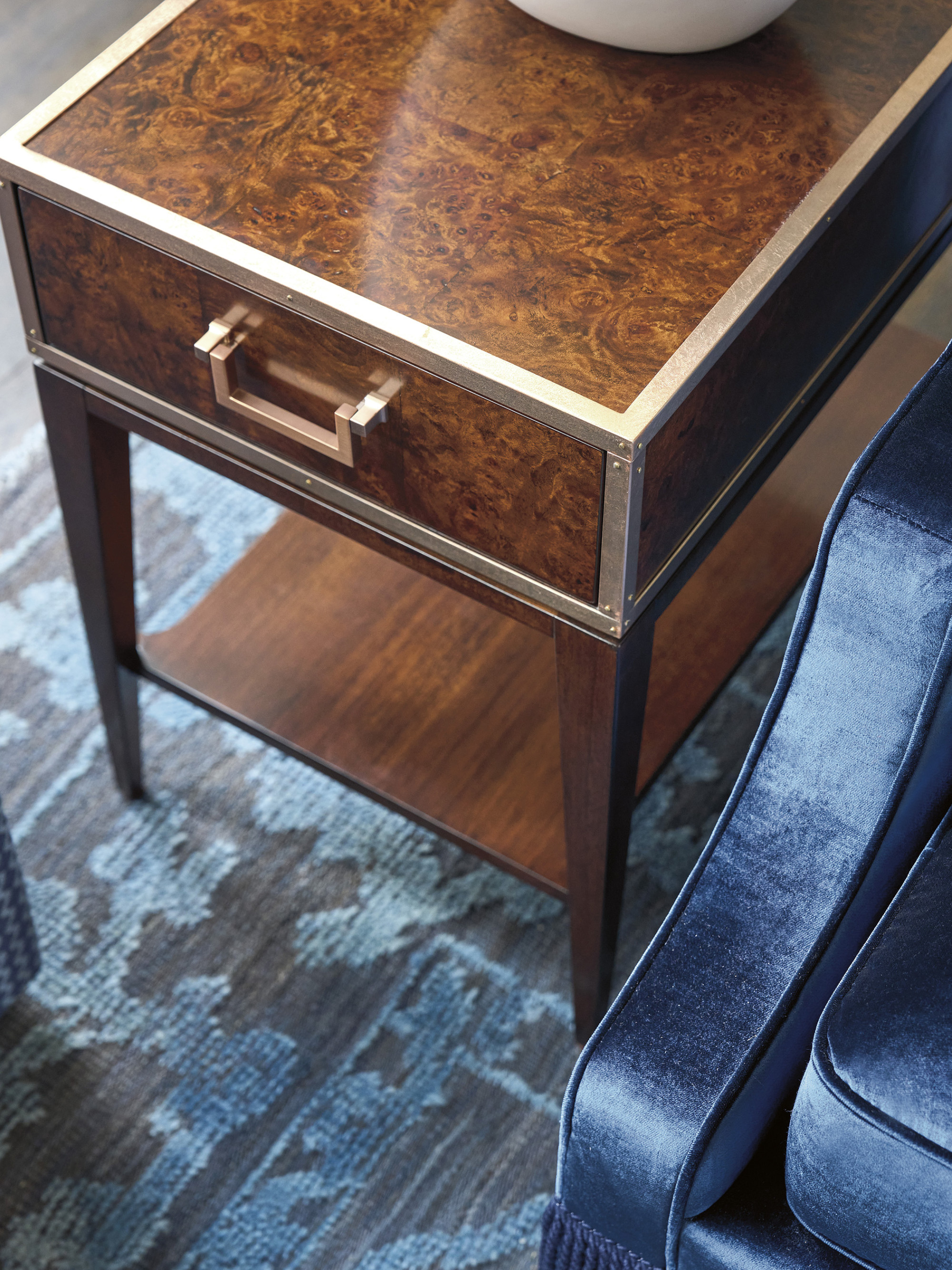 Shelton Box On Stand End Table - image 2