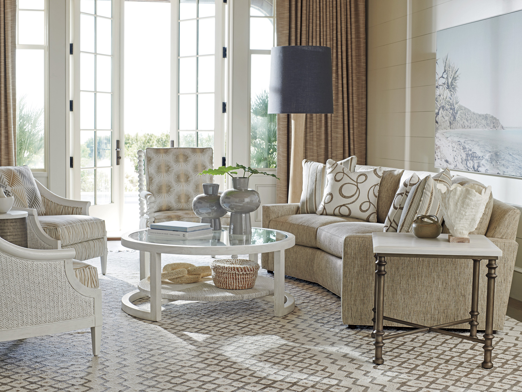 Flagler Square Marble Top End Table - image 2