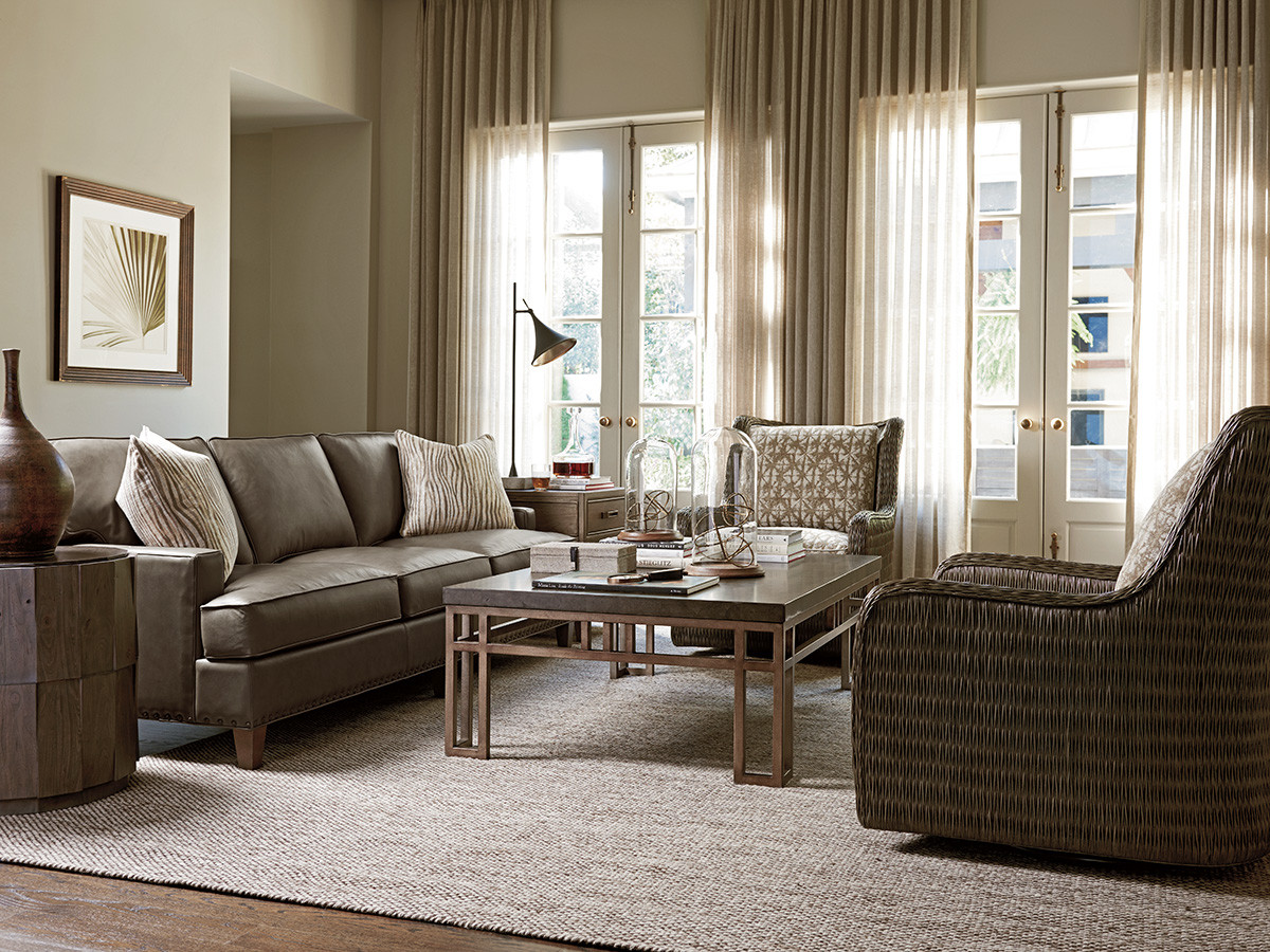 Everett Round Travertine End Table - image 2