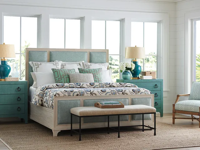 Crystal Cove Custom Upholstered Panel Headboard