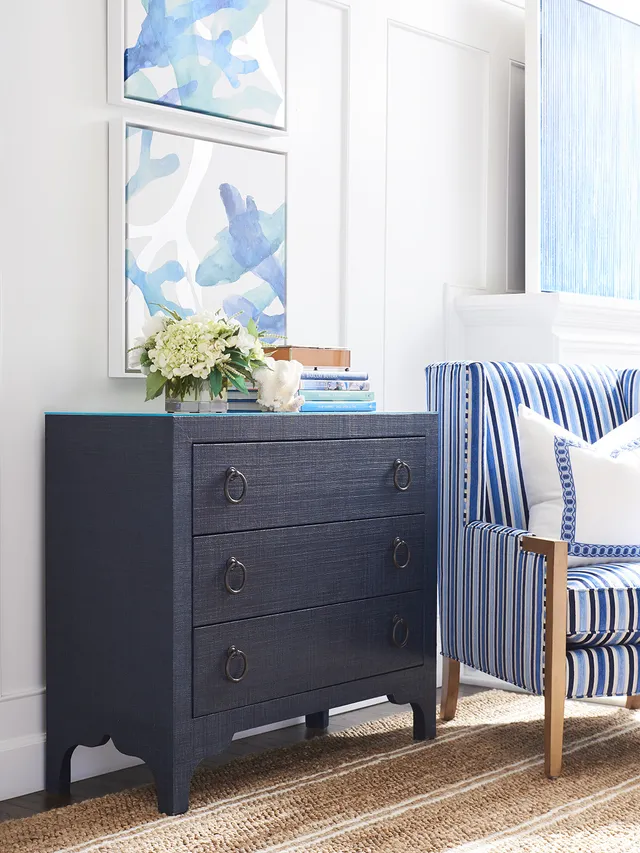 Balboa Island Raffia Hall Chest - Alternative View
