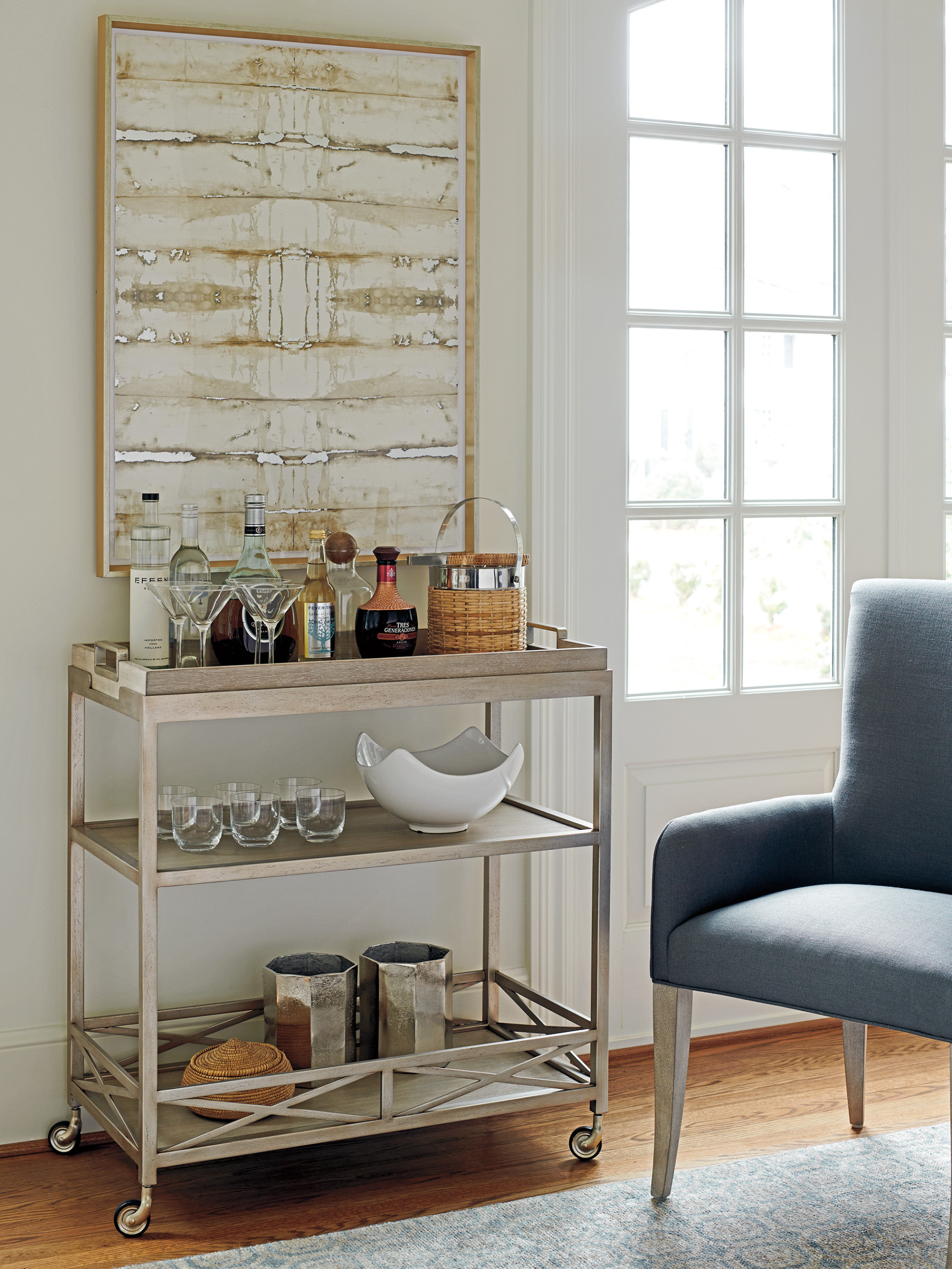 Anacapa Metal Bar Cart - image 1