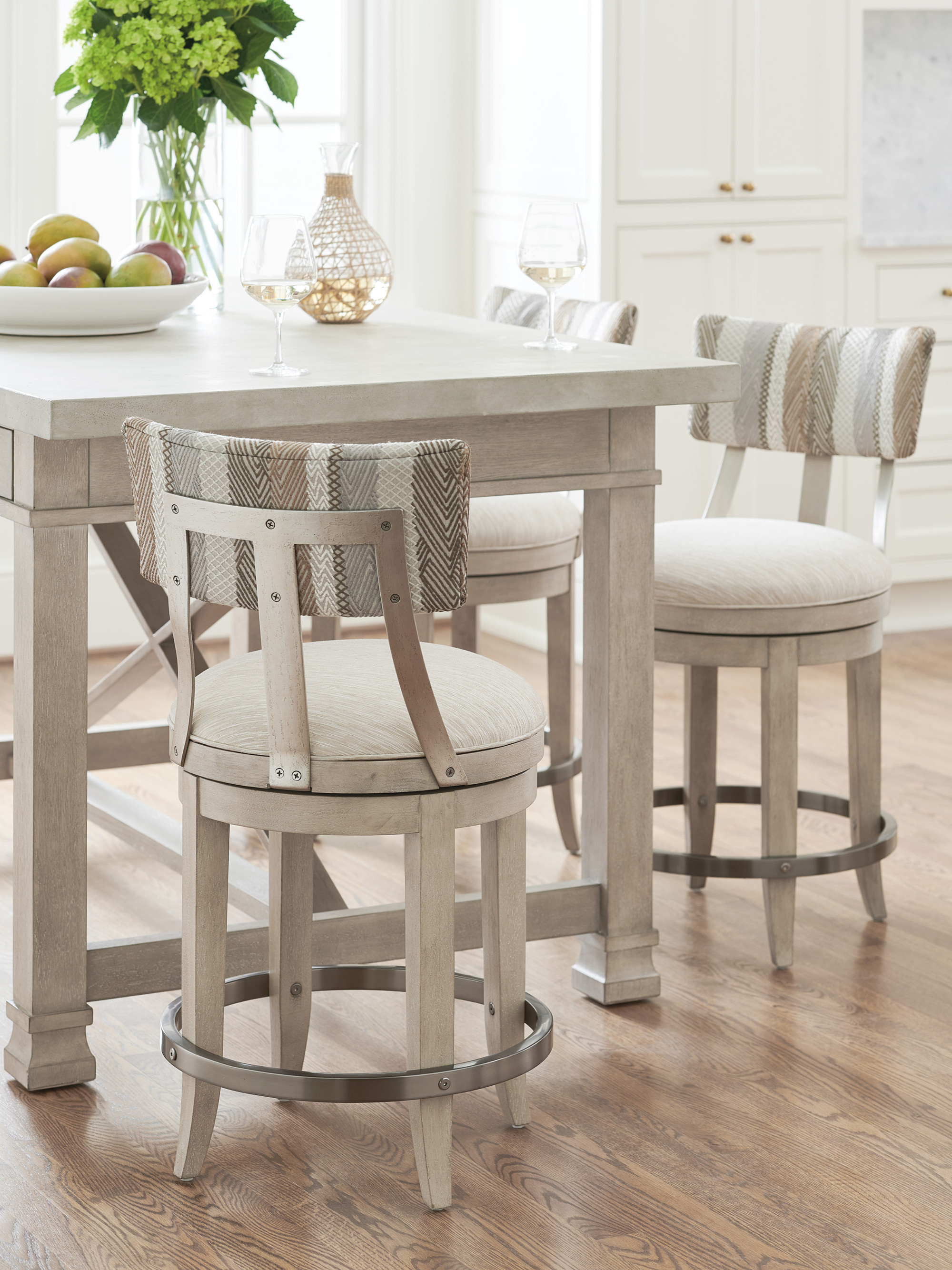 Cliffside Swivel Upholstered Counter Stool - image 1