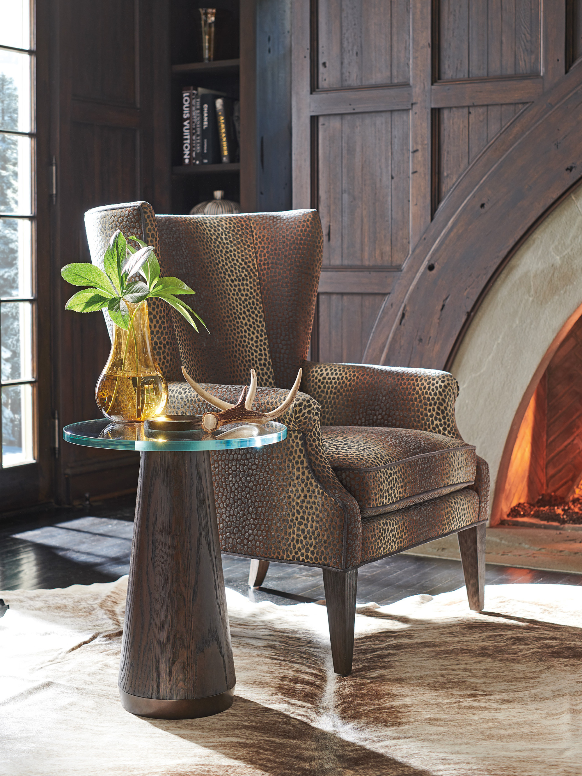 Apex Glass Top Accent Table - image 1