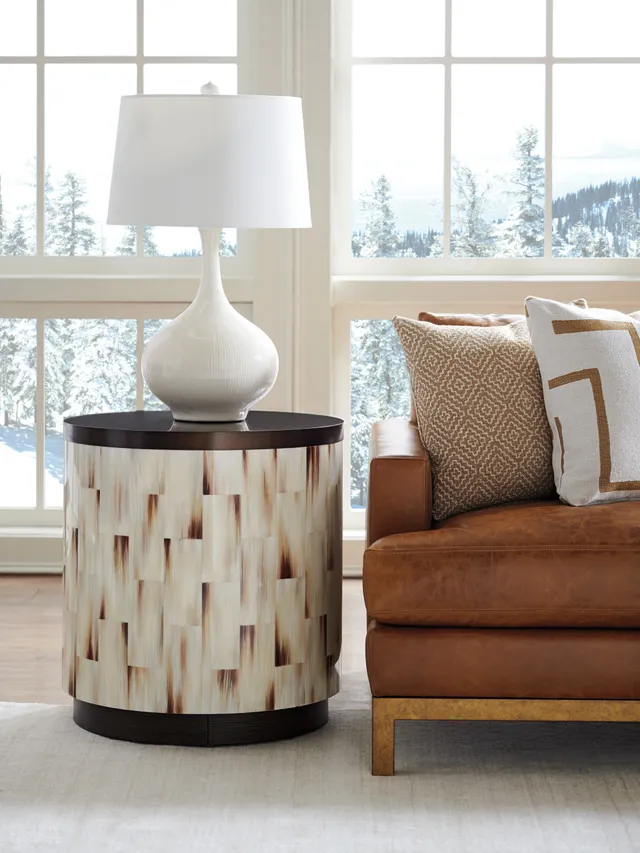 Crescent Commode End Table