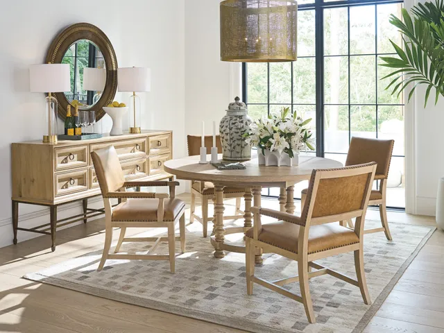 Colburn Leather Upholstered Arm Chair - Alternative View