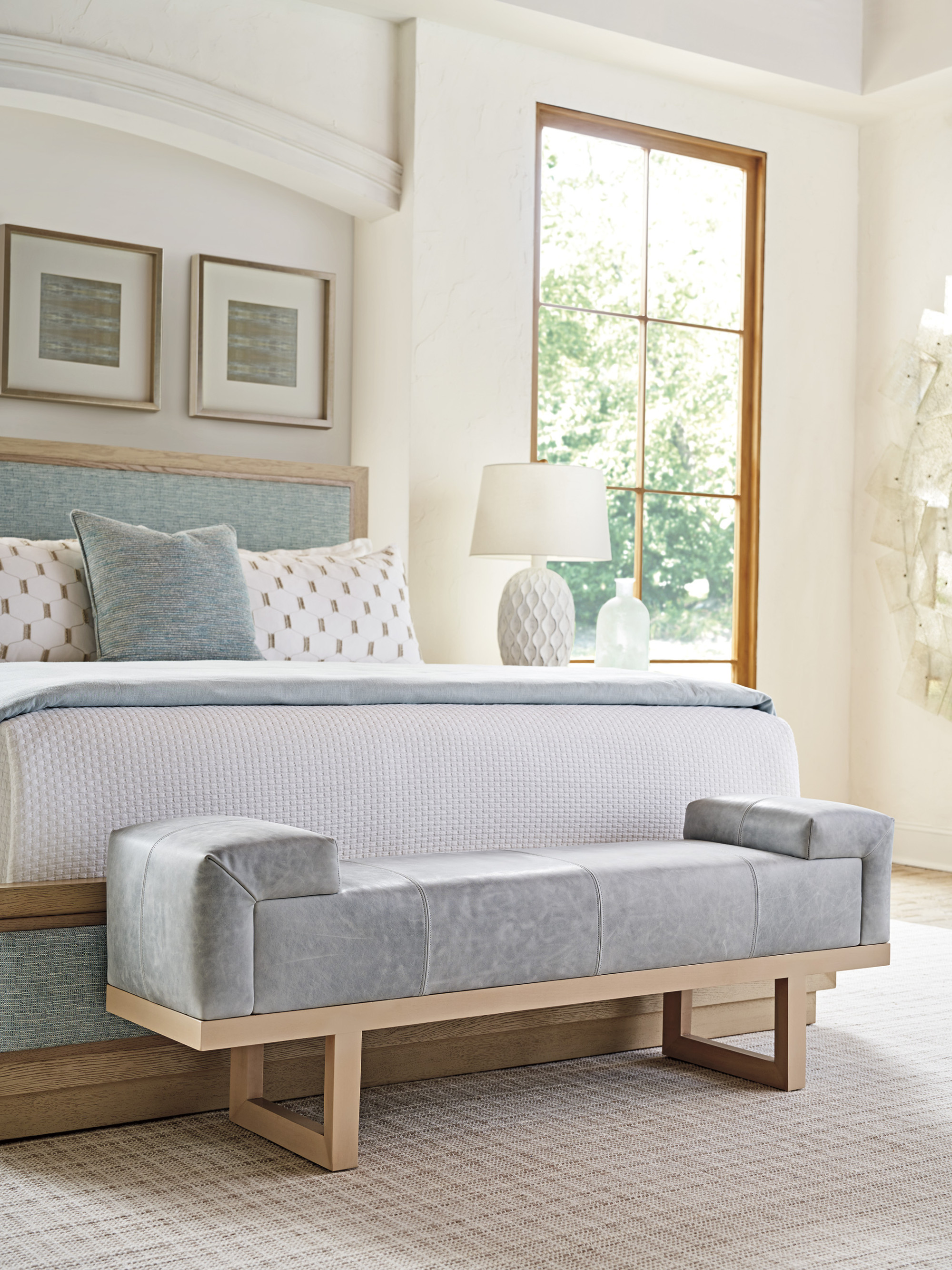 Abbott Leather Bench - image 1