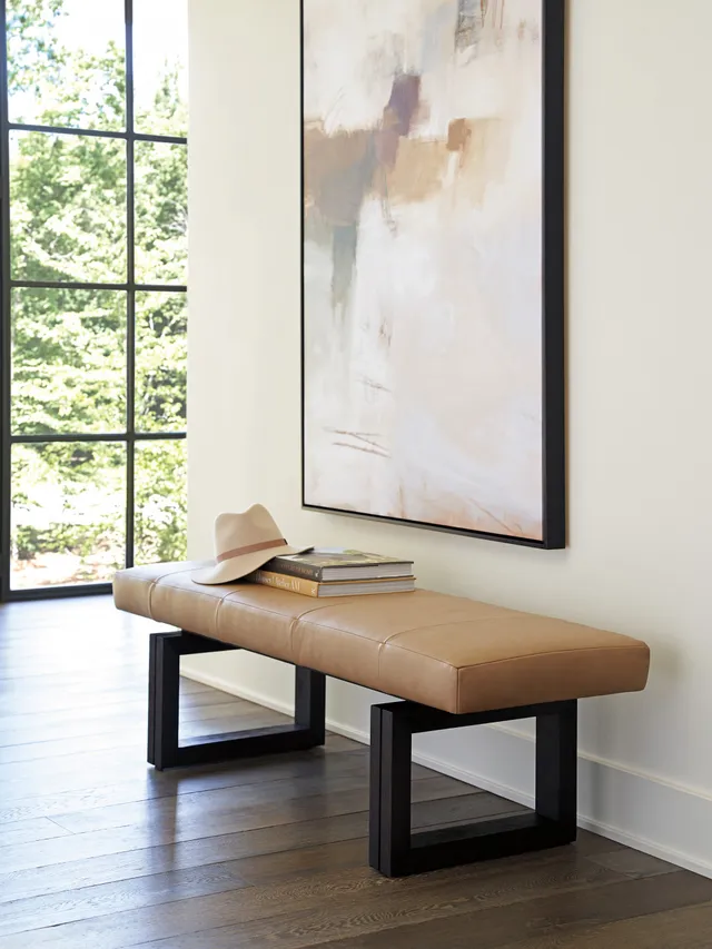 Luxor Leather Bench