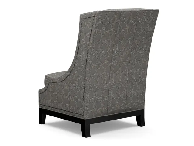 Ava Leather Wing Chair - Alternative View