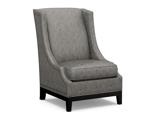 Ava Leather Wing Chair
