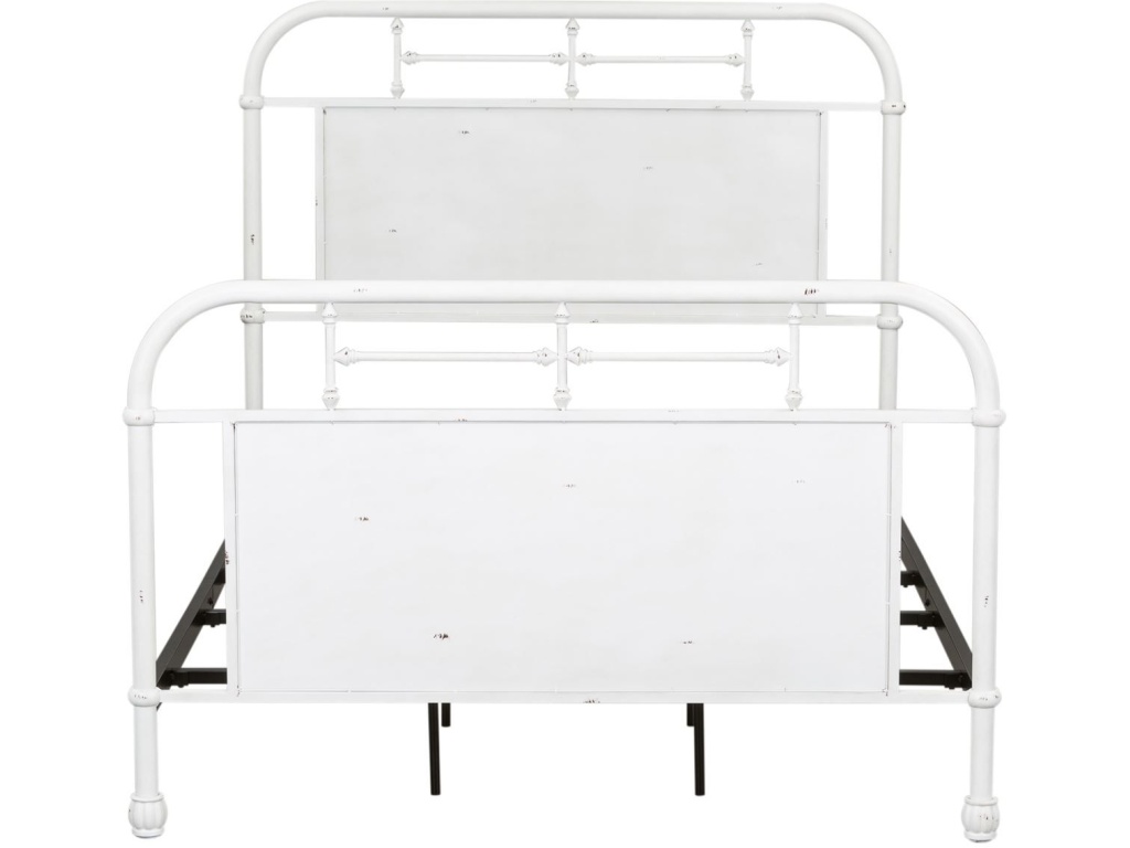 Twin Metal Bed - Antique White - image 2