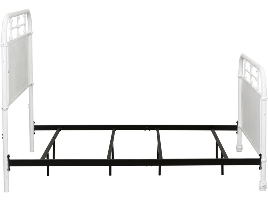 Twin Metal Bed - Antique White - image 3