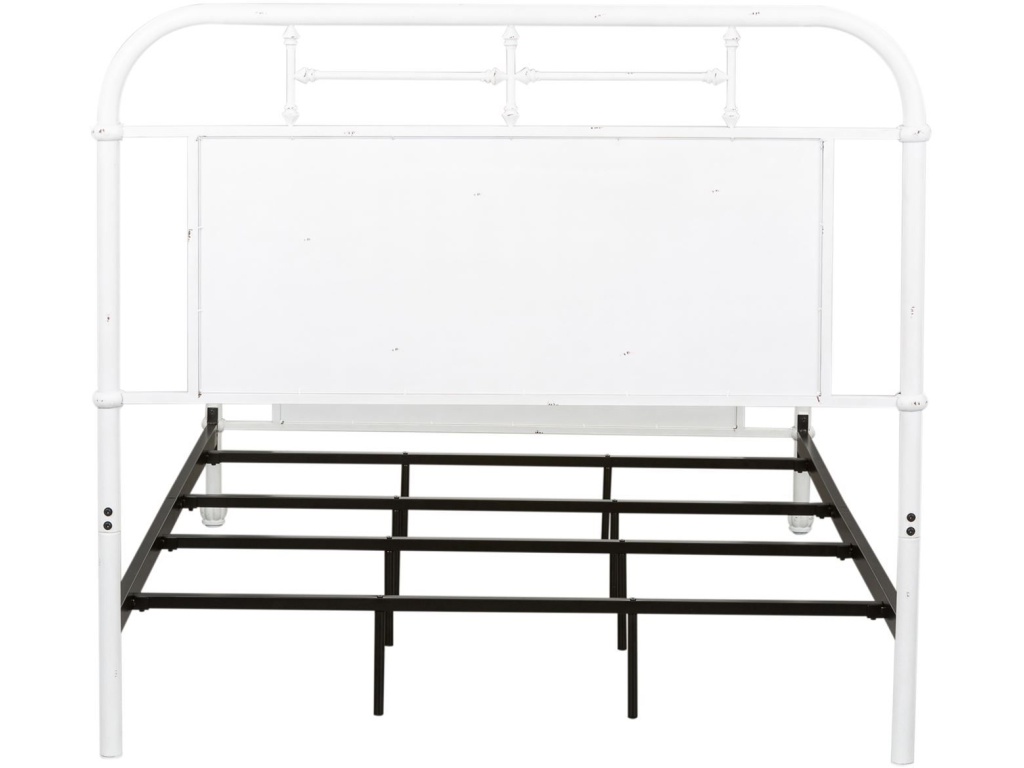 Twin Metal Bed - Antique White - image 4
