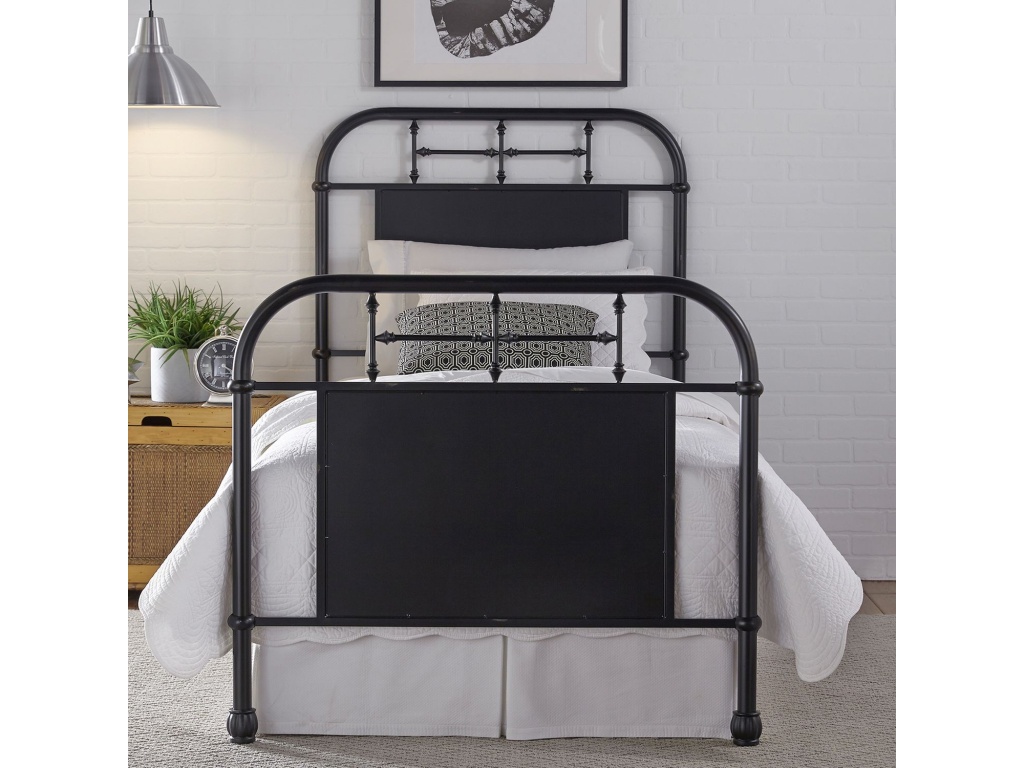 Twin Metal Bed - Black - main image