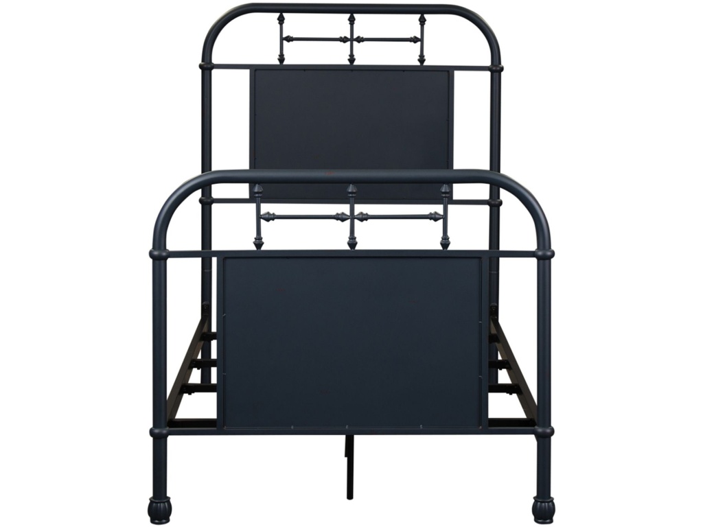 Twin Metal Bed - Navy - image 1