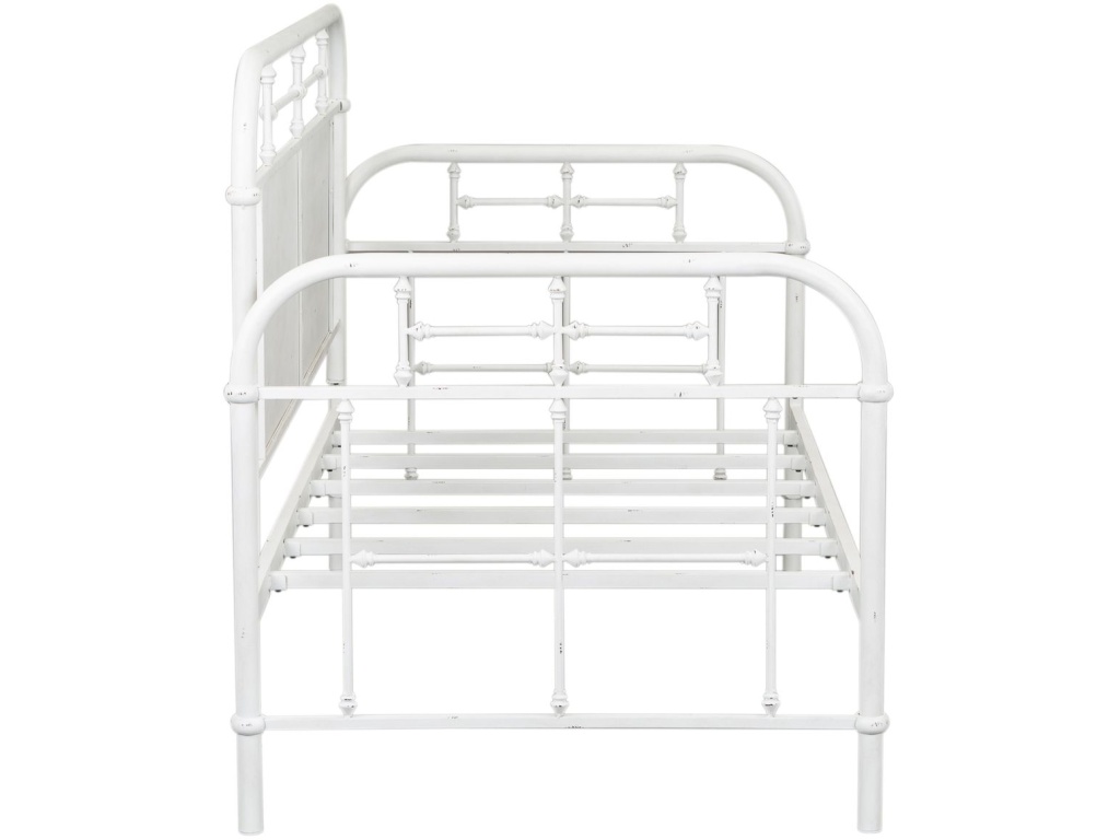 Twin Metal Day Bed - Antique White - image 2
