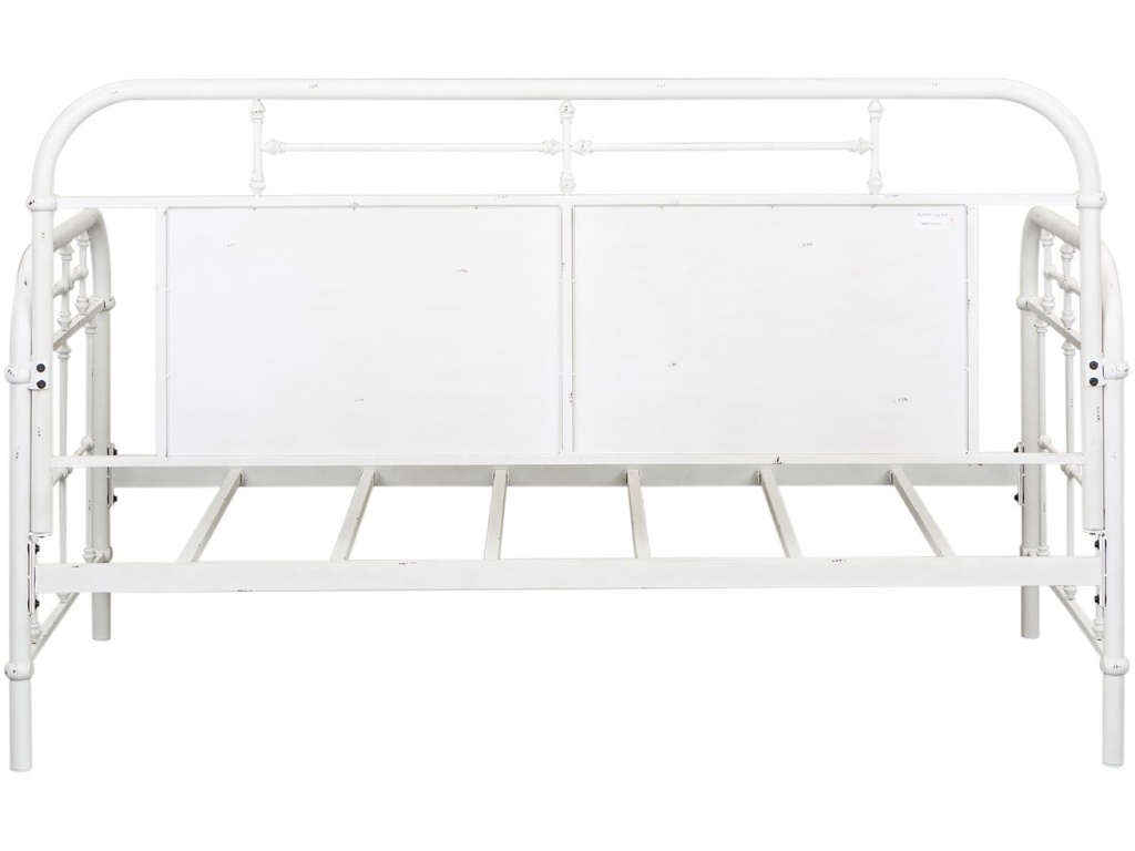 Twin Metal Day Bed - Antique White - image 3