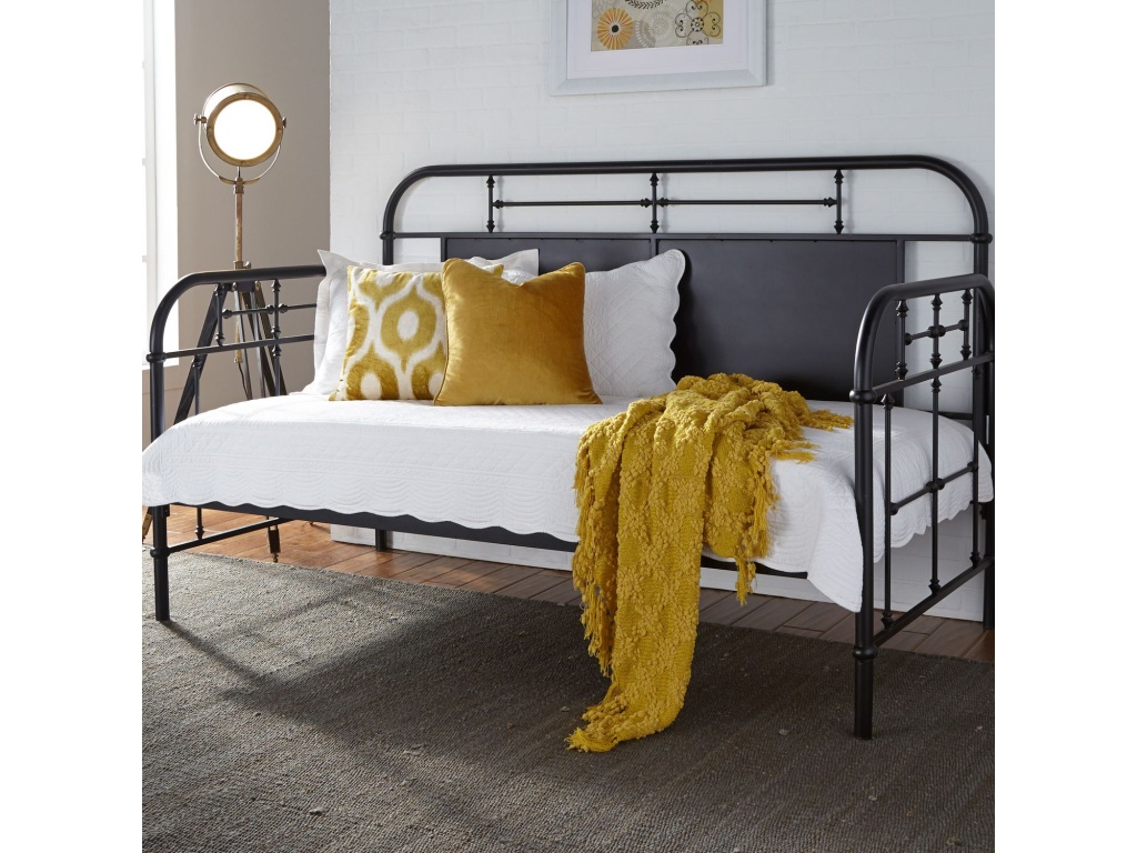 Twin Metal Day Bed - Black - main image