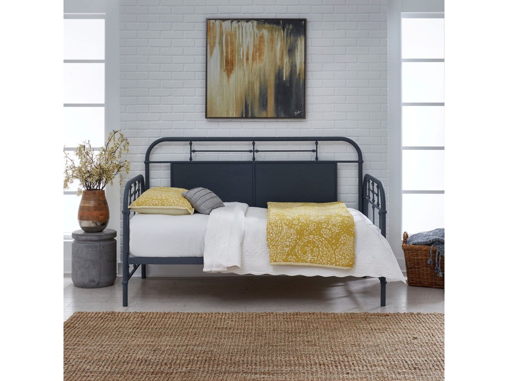 Twin Metal Day Bed - Navy - main image
