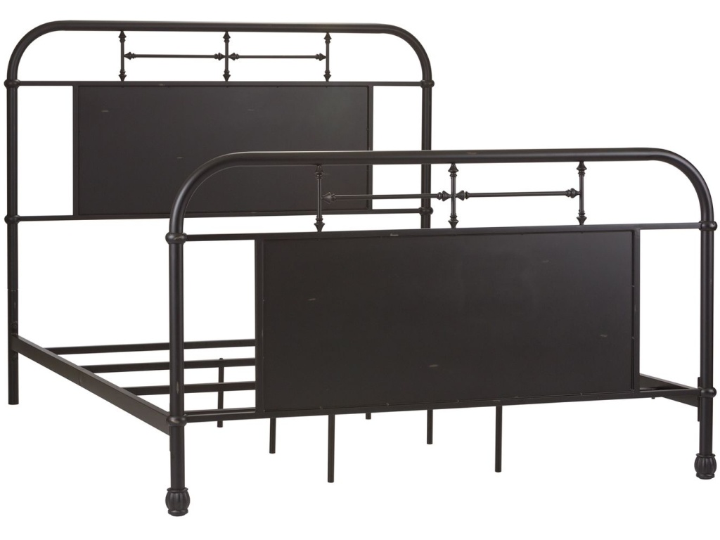 Queen Metal Bed - Black - image 1