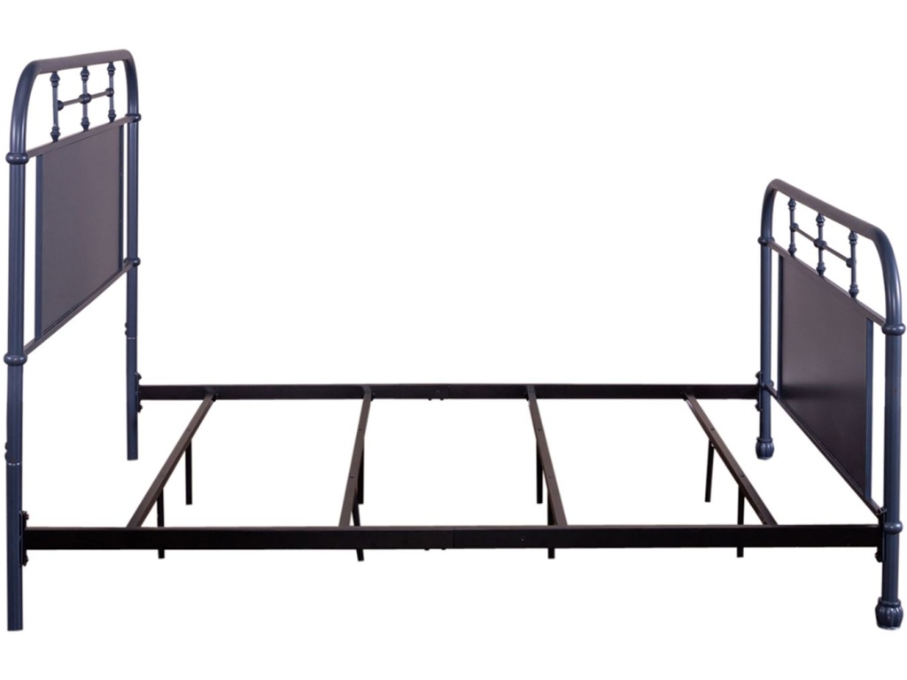 Queen Metal Bed- Navy - image 3