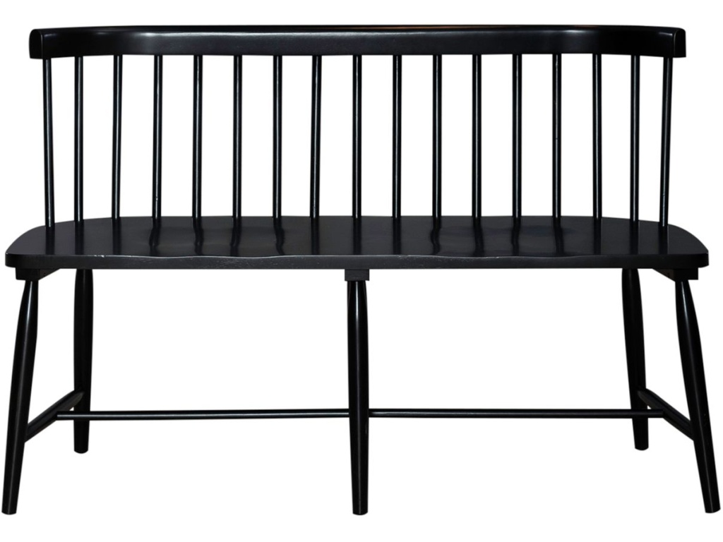 Spindle Back Dining Bench - Black (RTA) - image 2