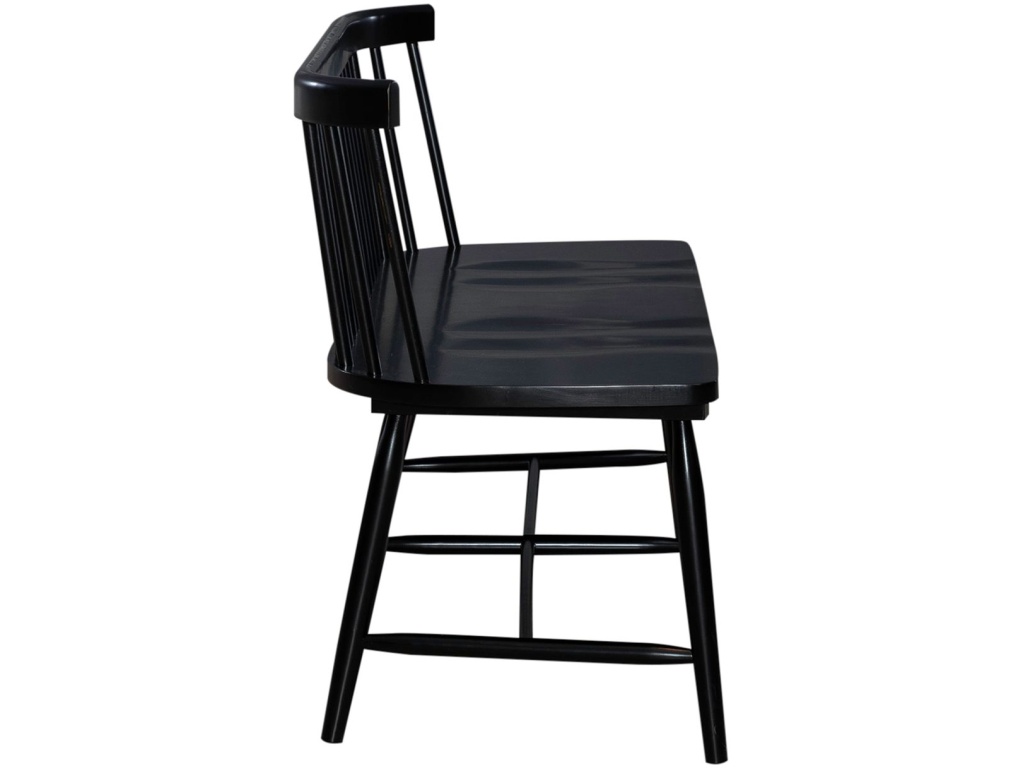 Spindle Back Dining Bench - Black (RTA) - image 3