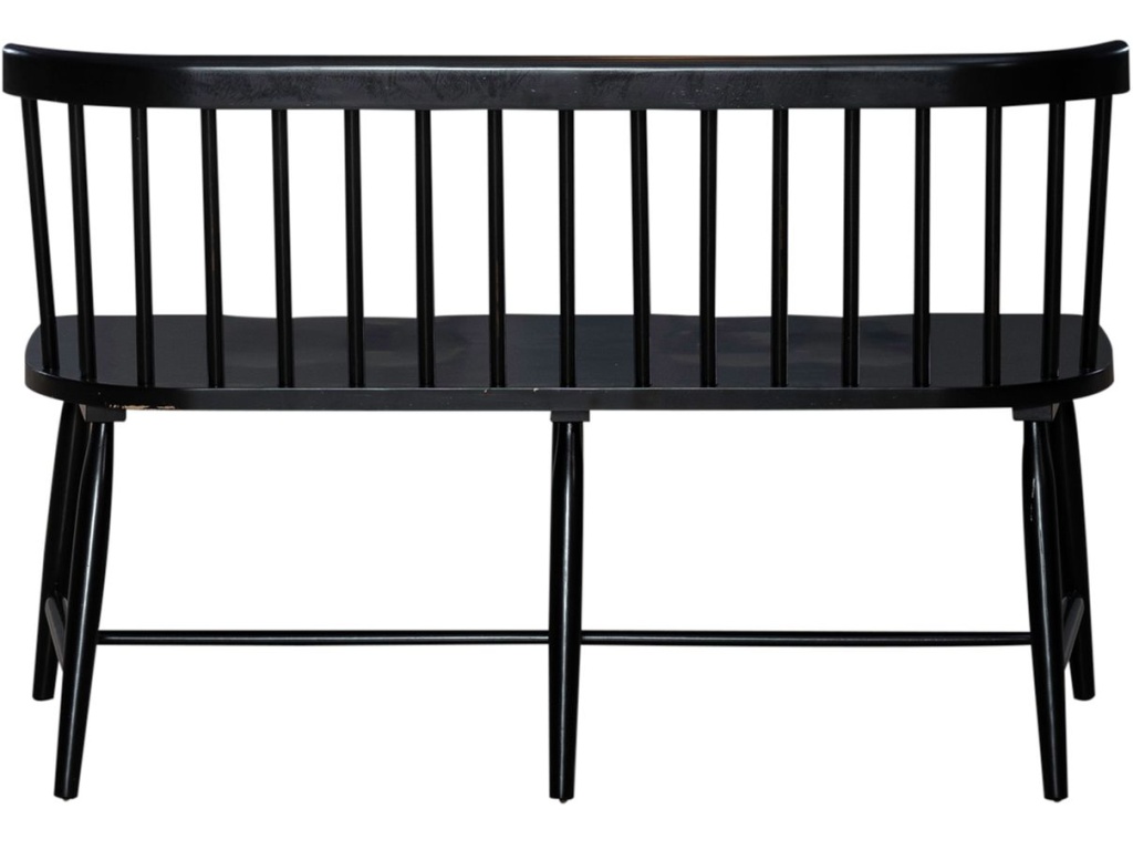 Spindle Back Dining Bench - Black (RTA) - image 4