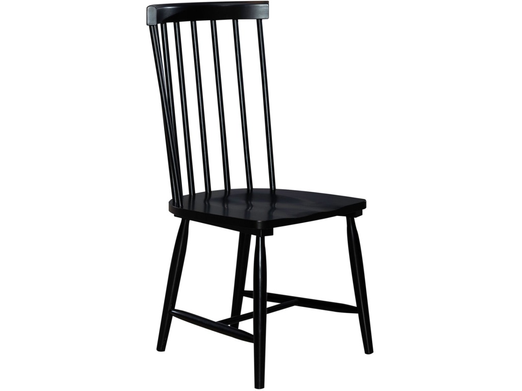 Spindle Back Side Chair - Black (RTA) - image 1