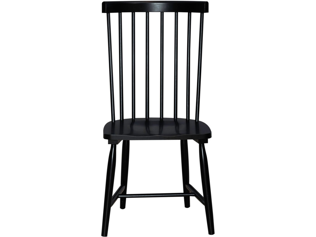 Spindle Back Side Chair - Black (RTA) - image 2