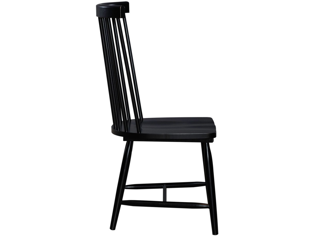 Spindle Back Side Chair - Black (RTA) - image 3