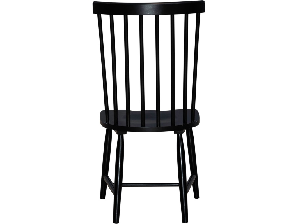 Spindle Back Side Chair - Black (RTA) - image 4